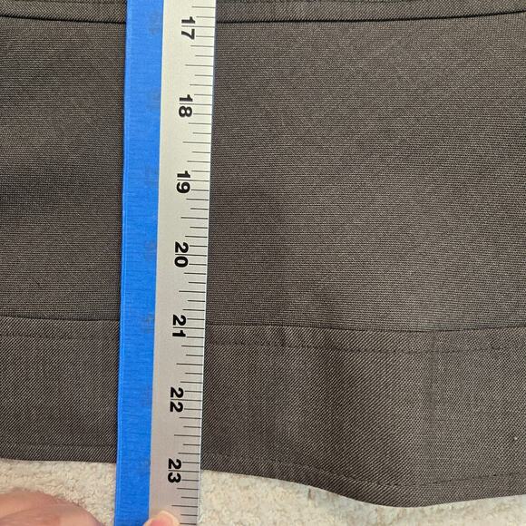 Calvin Klein Dark Gray 2 button Blazer Jacket Size 8 Officecore Corpcore - Picture 9 of 13